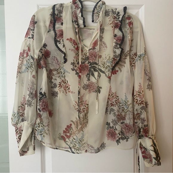 Zara floral blouse - Picture 4 of 4